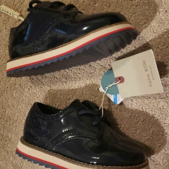 NWT ZARA BABY SHOES / NAVY / 6.5T - Picture 1 of 2